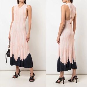NWT NWT Proenza Schouler Tie-Dye Sleeveless Knotted Back Dress